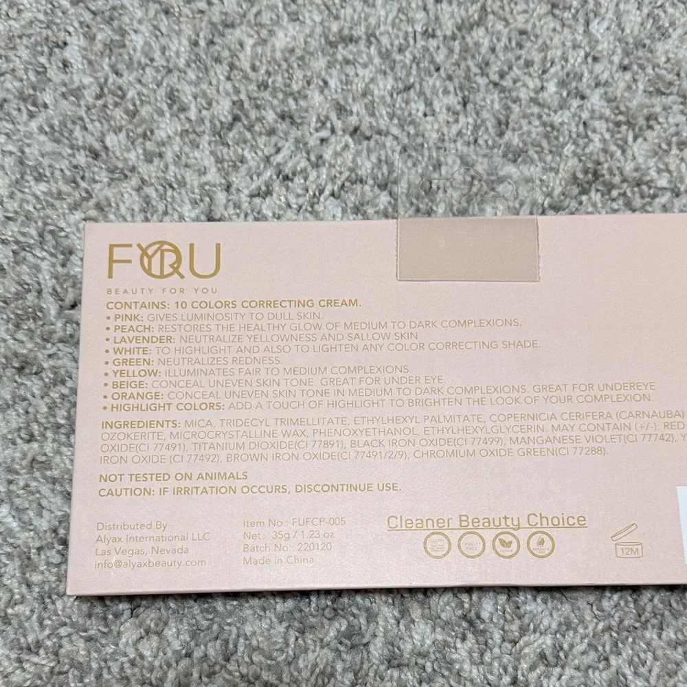 NWT BYF Cosmetics Color Correcting Palette